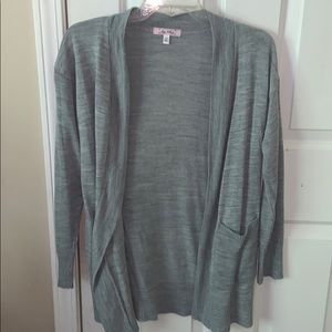Say What XS Gray Cardigan